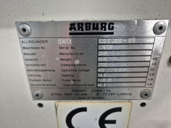 Arburg Allrounder 520 C 2000-675 - obrazek 6