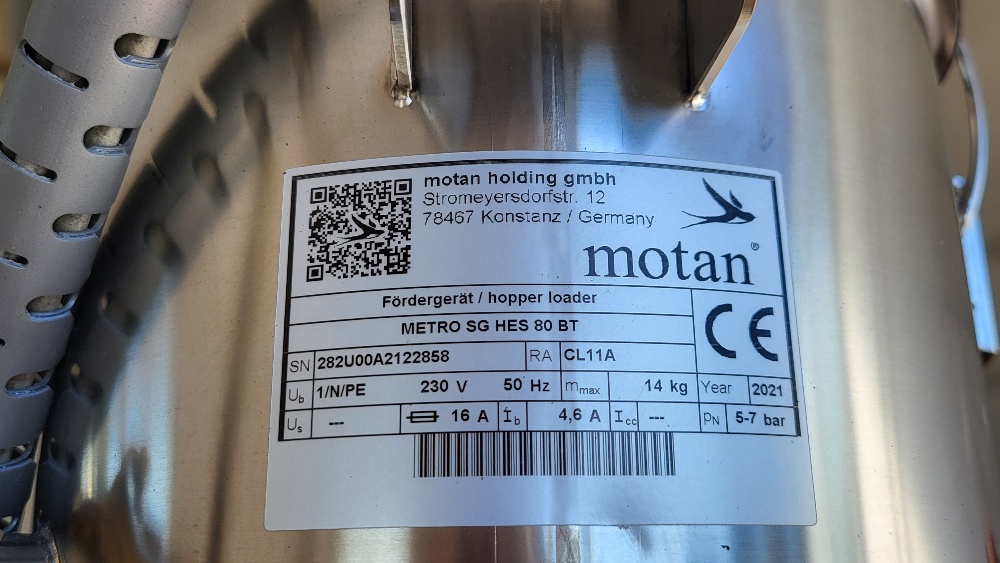 Suszarka suchego powietrza Motan Luxor LS80 z zaciągiem tworzywa - obrazek 19